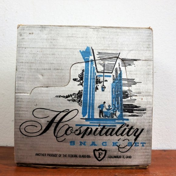 Set 2 Cannot Combine Shipping - Holiday Snack Plate Sets - Vintage Desert Plates - Picture 4 of 4